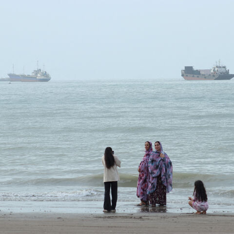 Vessels in the Strait of Hormuz near the beach of Bandar Abbas, Iran, July 27, 2026. Razieh Poudat/ISNA/via WANA (West Asia News Agency)via REUTERS