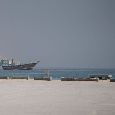 A vessel near the Strait of Hormuz, as seen from Musandam, Oman, August 24, 2026. REUTERS/Stringer — Stringer