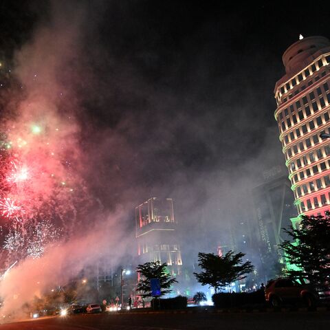 Fireworks explode over Islamabad