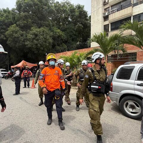 An Israeli rescue team arrives in Venezuela after the earthquake in June 2026.  Israeli Foreign Ministry