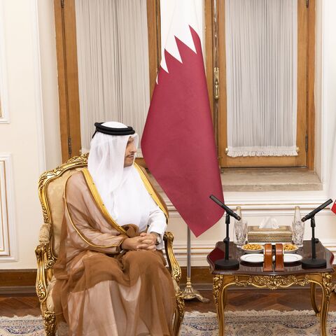Abbas Araghchi and Sheikh Mohammed al-Thani 