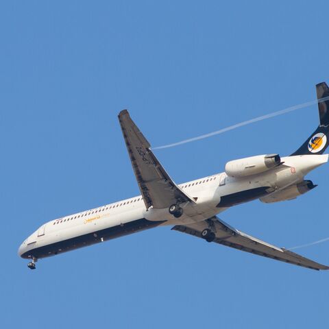 A Caspian Airlines McDonnell Douglas MD-83 lands at Sabiha Gokcen Airport in Istanbul, Turkey, on Aug. 17, 2014.