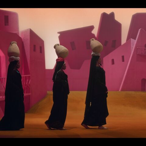 A still from Wael Shawky’s “Drama 1882” (2024). (Photo courtesy of Mathaf)