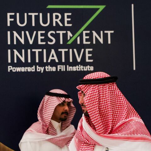Participants arrive to attend the annual Future Investment Initiative conference in Riyadh on Oct. 29, 2024. — FAYEZ NURELDINE/AFP via Getty Images