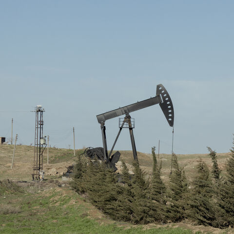 A general view shows the Awad oil field in the eastern Qamishli countryside in northeastern Syria, on Feb. 15, 2026. 