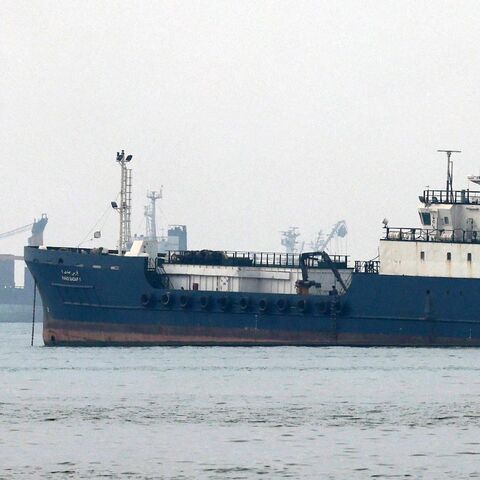 Vessels transit the Hormuz Strait off the coast of Iran's southern port city of Bandar Abbas on Sept. 7, 2026.