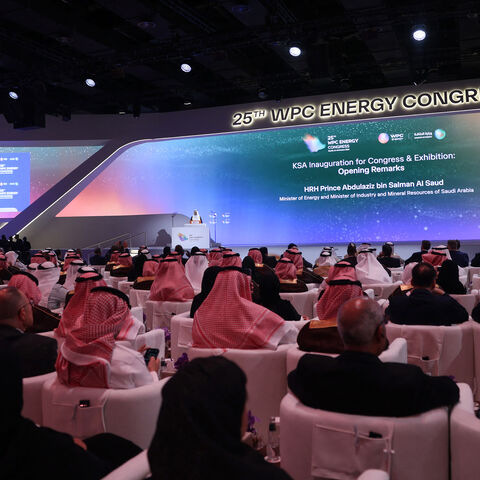 Guests attend the 25th WPC Energy Congress, Riyadh, Saudi Arabia, Oct. 12, 2026.