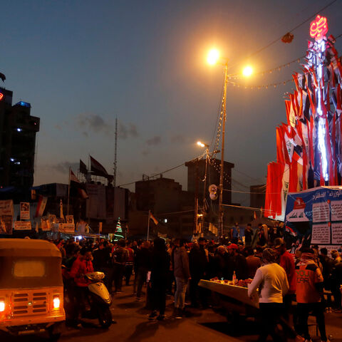 Iraqi demonstrators gather at Tahrir Square during ongoing anti-government protests in Baghdad, Iraq December 26, 2019. REUTERS/Khalid al-Mousily - RC233E9H73A5