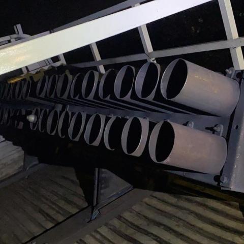 A truck loaded with Katyusha rockets is seen in Rashidiya, after ten rockets struck the Taji military camp, which house also U.S. forces, north of Baghdad, Iraq in this undated picture obtained March 12, 2020. Iraqi Media Security Cell/Handout via REUTERS ATTENTION EDITORS - THIS IMAGE WAS PROVIDED BY A THIRD PARTY - RC2AIF9WX915