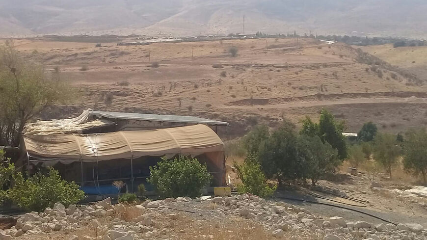 (A view of Hayel Bisharat's home and land on Sept. 10, 2021, image courtesy of Mahmoud Bisharat)