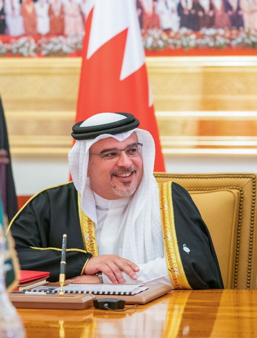 Bahrain's Crown Prince Salman bin Hamad al-Khalifa, pictured on December 9, 2021