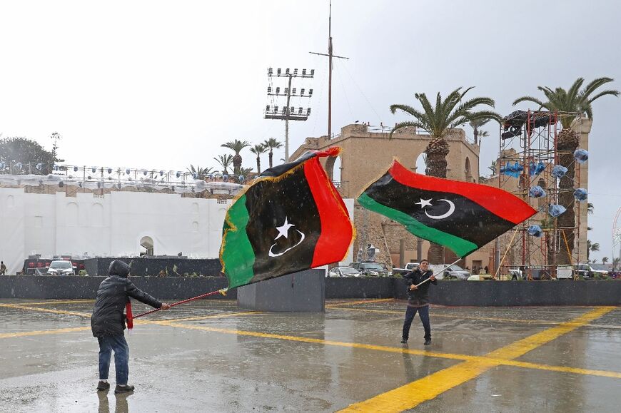 The anniversary of the revolution comes as Libya is divided between east and west and finds itself with two rival prime ministers