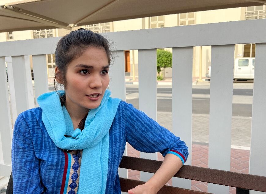 Thamina Heerawie, a 22-year-old Afghan refugee, says she prefers life in the Doha villas to Taliban rule