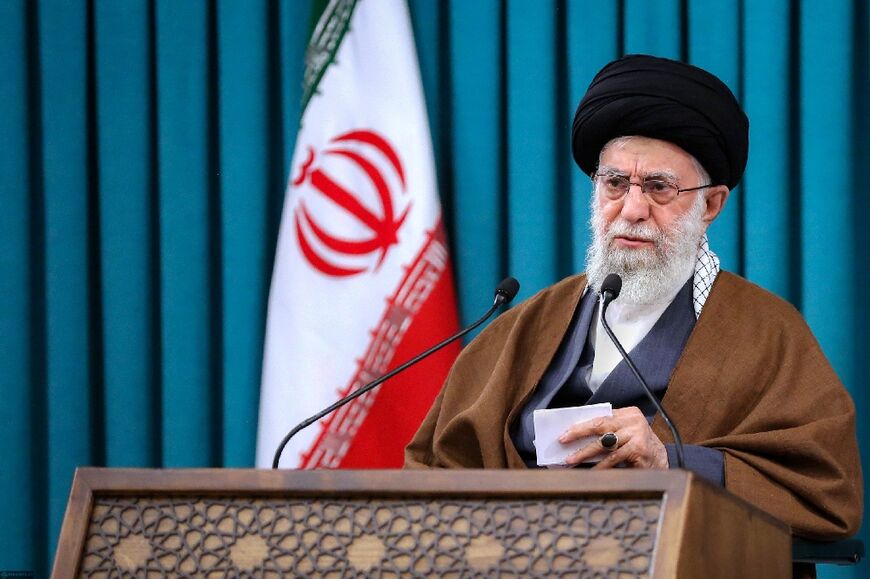 Iran's Supreme Leader Ayatollah Ali Khamenei in Tehran on March 21, 2022