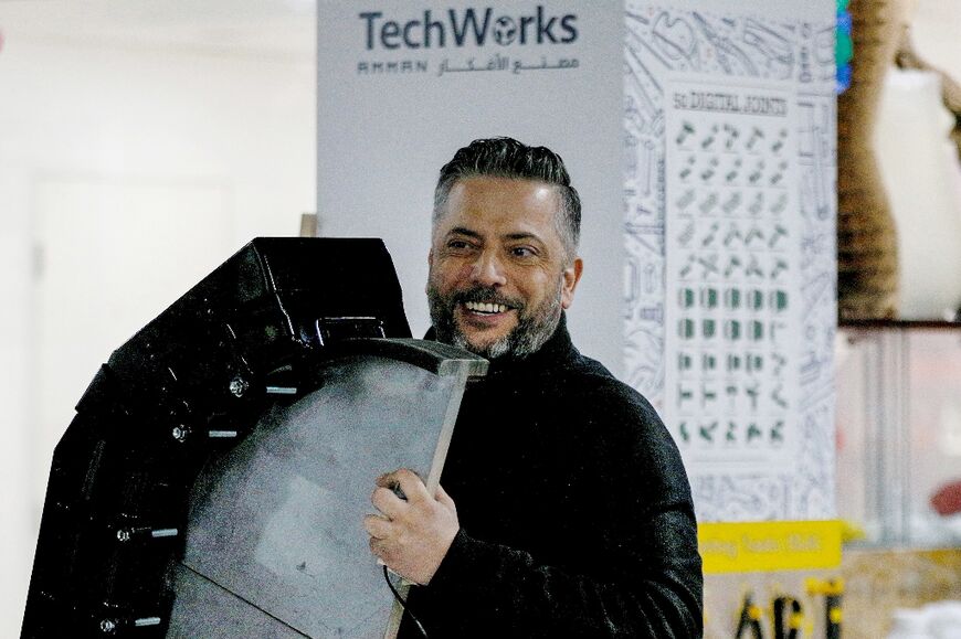 Saliba Taimeh, a 39-year-old Jordanian mechanical engineer, invented an ultraviolet radiation sterilisation device, with support from TechWorks