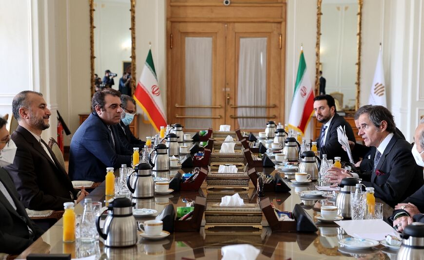 Amir-Abdollahian hosts Grossi for talks in the capital Tehran on March 5, 2022