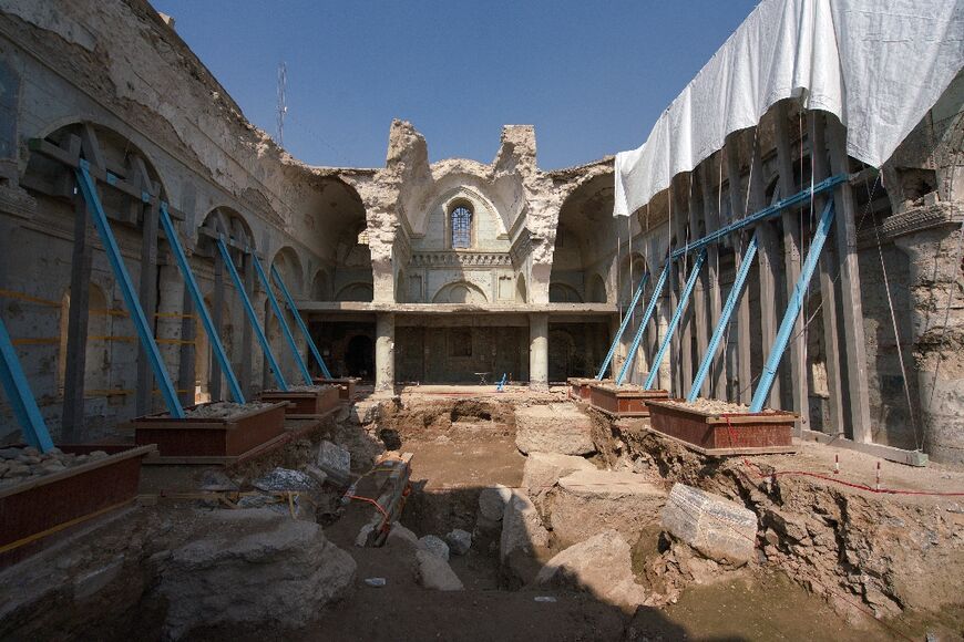 Al-Tahira church is also being restored