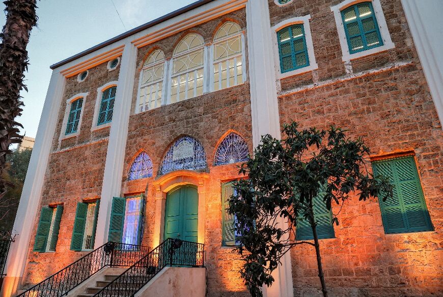 Mufti Hassan Khaled School in Lebanon's capital that was restored as part of a UNESCO project to rehabilitate 280 educational buildings damaged by the 2020 Beirut port blast
