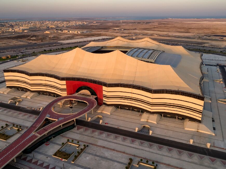 The Al-Bayt Stadium in Al-Khor is constructed in the form of a Bedouin tent
