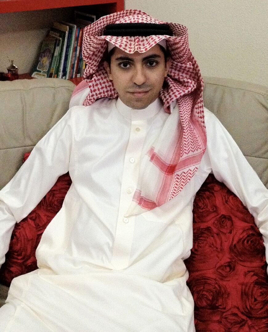 This 2012 photograph shows Saudi blogger Raif Badawi before his arrest later that year
