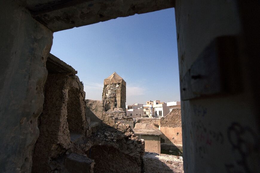The Al-Nuri mosque, and what remains of the leaning minaret, are among the renovation projects in UNESCO's "Revive the Spirit of Mosul" initiative