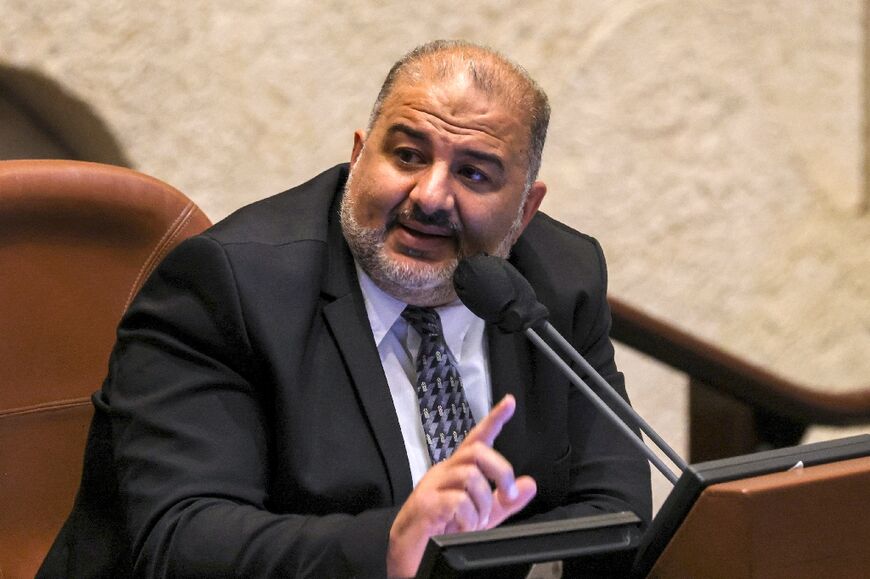 Mansour Abbas, head of Israel's Islamic Raam party, which has suspended its membership of the ruling coalition