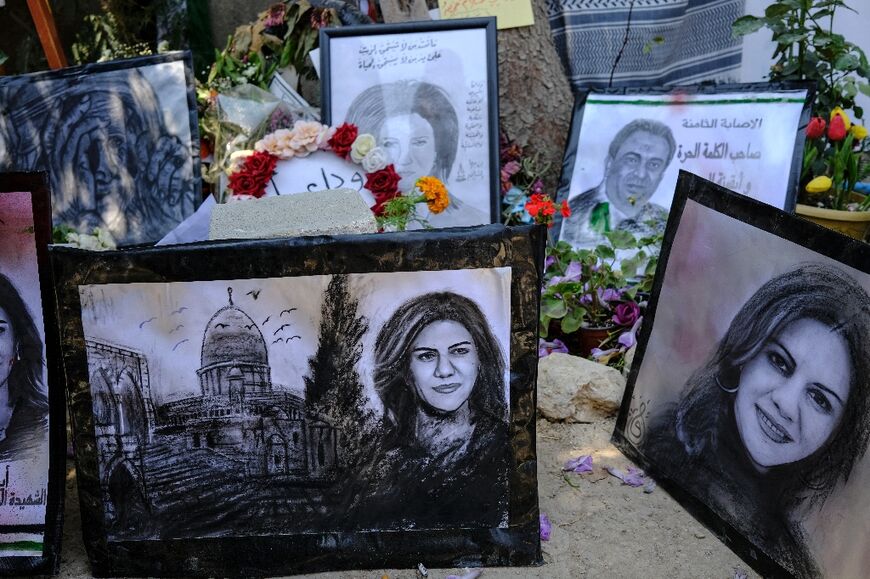 An art exhibit honouring slain Palestinian Al-Jazeera journalist Shireen Abu Akleh