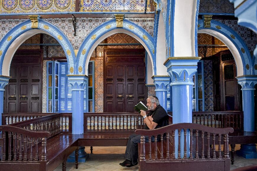 The Ghriba synagogue on the southern Tunisian resort island of Djerba is believed to date to the sixth century BC