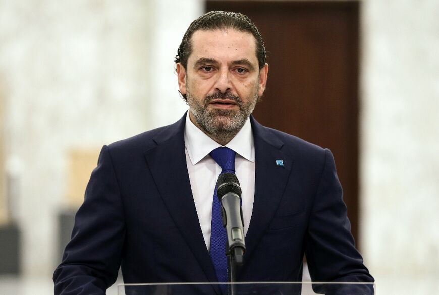 Lebanon's former premier Saad Hariri, pictured on July 15, 2021