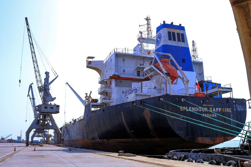 A tanker docks in the rebel-held Yemeni port of Hodeida with deperately needed fuel, in another gain from the threatened truce