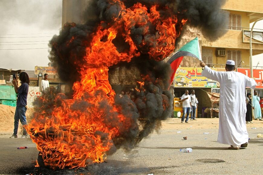 Sudan has been rocked by months of protests: this photograph from June 3 shows a demonstration to demand justice for scores of pro-democracy protesters