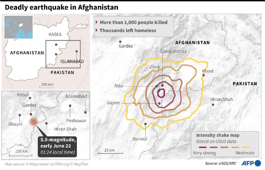 Afghanistan urgently needs funds to deal with the deadly earthquake that struck last week