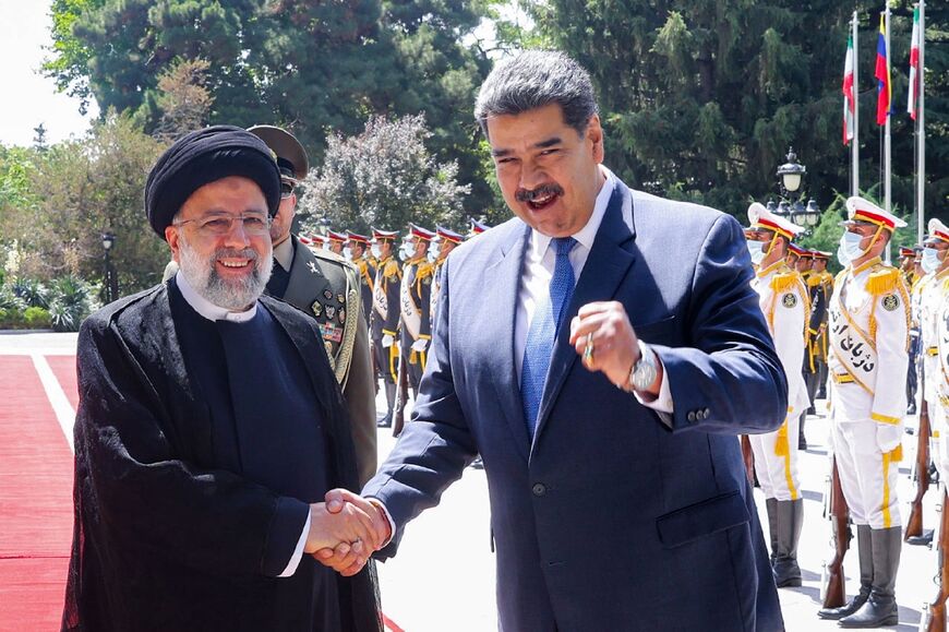 Iran's President Ebrahim Raisi receives Venezuelan counterpart Nicolas Maduro in Tehran
