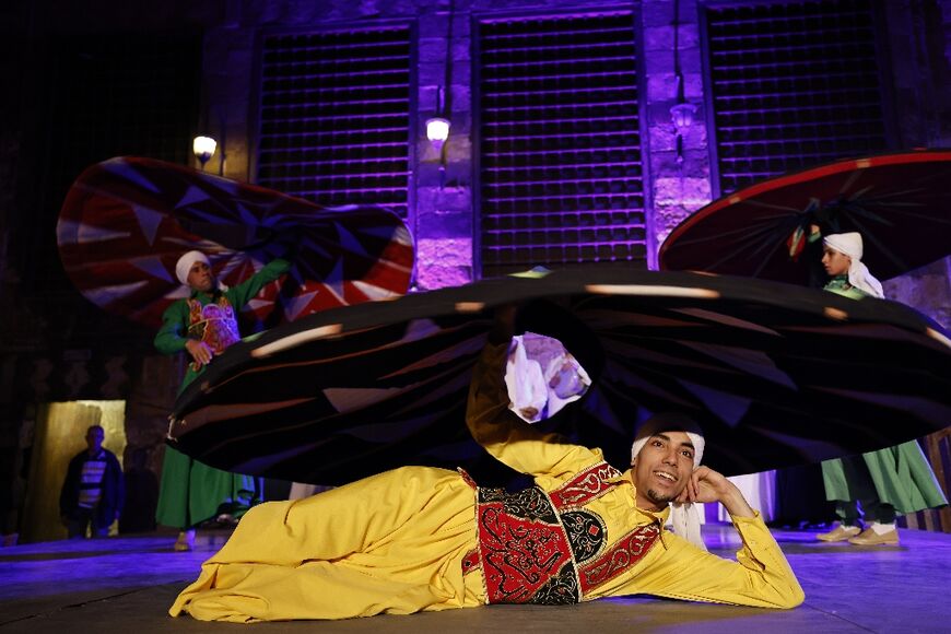 Sufis in Egypt, who number more than 15 million, with nearly 80 different orders, adopted the ritual, progressively adding colours and rhythms, turning the spiritual practice into a folkloric art in its own right
