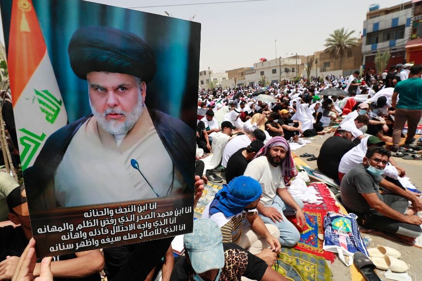 Sadr's bloc won 73 seats in the October 2021 election, making it the largest faction in the 329-seat parliament. But since the vote, talks to form a new government have stalled 
