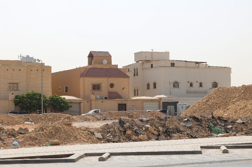 A picture shows the old approach to buildings in the Saudi capital, Riyadh 