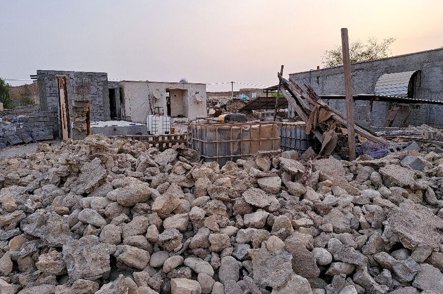 The quake flattened half of the buildings in Sayeh Khosh village, according to the governor