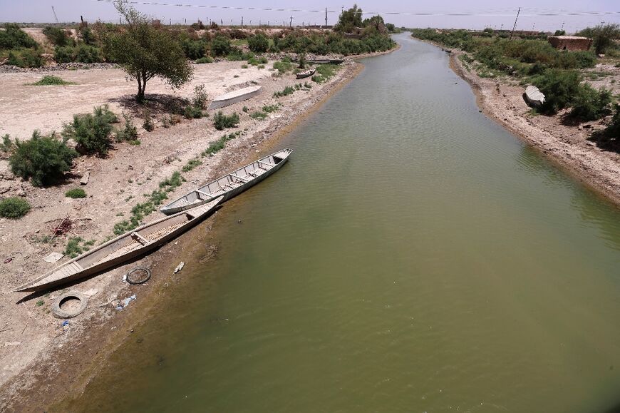 Iraqi officials point to canals and small streams that have been rehabilitated to feed into the marshes -- and to where some families have relocated from dried-out areas