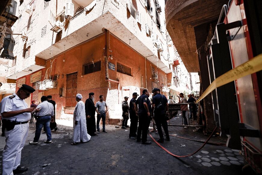 The multi-storey building housing the Abu Sifin Church where 41 worshippers died had only one exit and, like most structures in Egypt, lacked smoke detectors and alarms or fire escapes