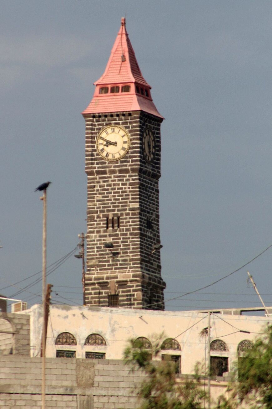 "Little Ben" -- loosely based on Big Ben at London's houses of parliament -- in the Yemeni port city of Aden