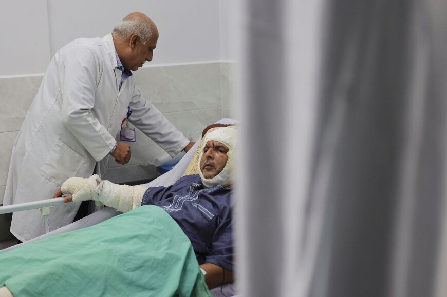 Attia al-Sawafiri suffered burn injuries trying to unblock his drains -- a common problem in Gaza
