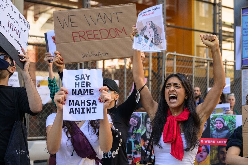 Demonstrations have been held in the United States and elsewhere in support of women-led protests in Iran that broke out after the death of 22-year-old Mahsa Amini