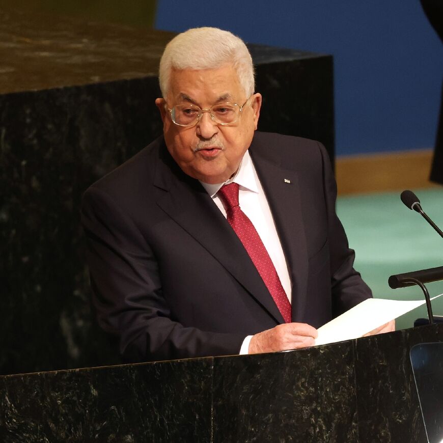 Palestinian president Mahmud Abbas, here speaking at the UN General Assembly earlier this month. Abbas leads Fatah, the PA and the Palestine Liberation Organization, effectively giving him full control over Palestinian politics in the West Bank