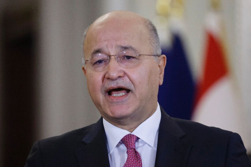 Current Iraqi President Barham Saleh, pictured in Baghdad in August, 2021