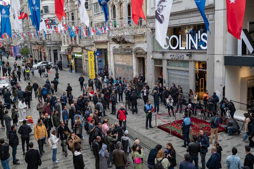 Istiklal Avenue reopened early Monday to pedestrian traffic