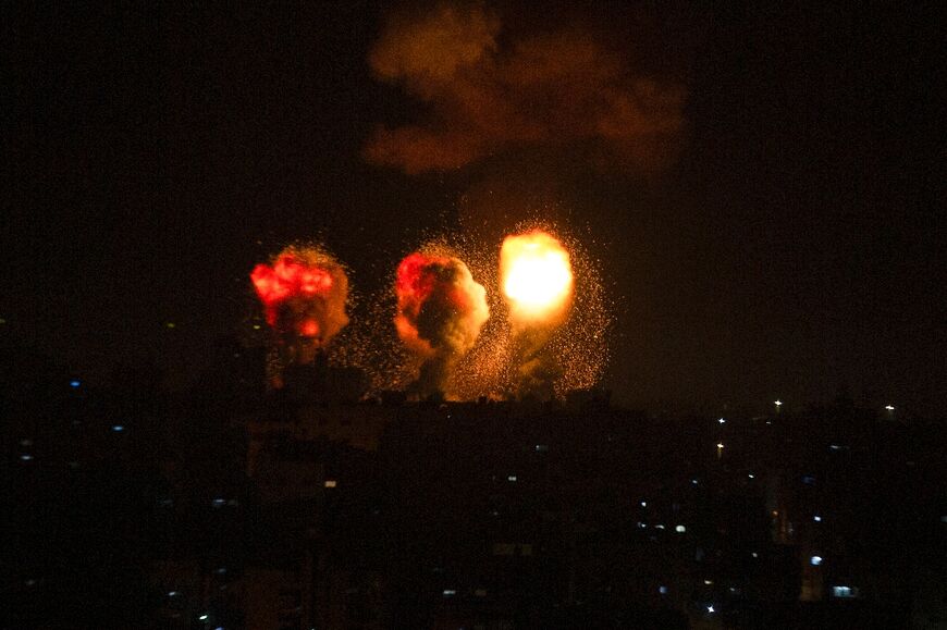 The Israeli air force has carried out overnight air strikes in the Gaza Strip