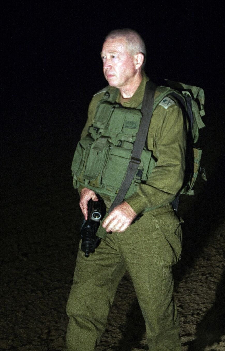 Yoav Gallant pictued in 2010, when he was the general commanding southern forces of the Israeli army
