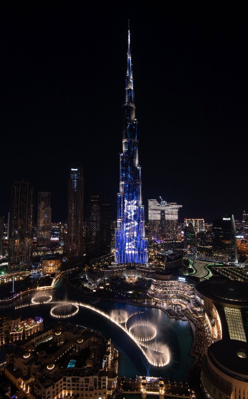 The landmark Burj Khalifa tower in the Gulf emirate of Dubai 