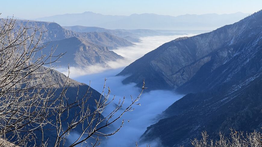 With it’s mountain vistas and ancient churches Armenia’s Syunik region is a hiker’s paradise. Image taken Jan. 19, 2023. (Amberin Zaman/Al-Monitor)