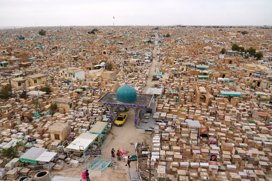 The Wadi-al-Salam cemetery in Iraq's holy shrine city of Najaf is often described as the world's biggest